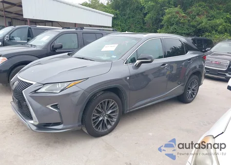 2016 Lexus Rx 350 F Sport z USA, uszkodzony, nr VIN 2T2BZMCA6GC041237